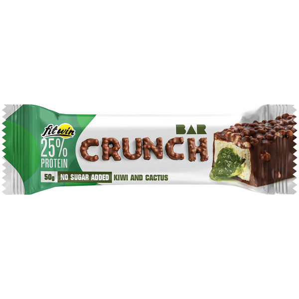 Батончик протеїновий FitWin Crunch Bar ківі-кактус без цукру, 50 г 10022 фото