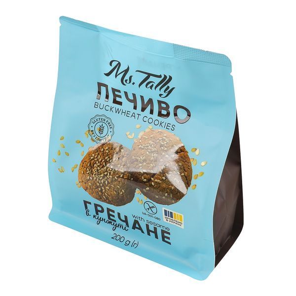 Печиво гречане з цукром 200г 4820216951219 фото