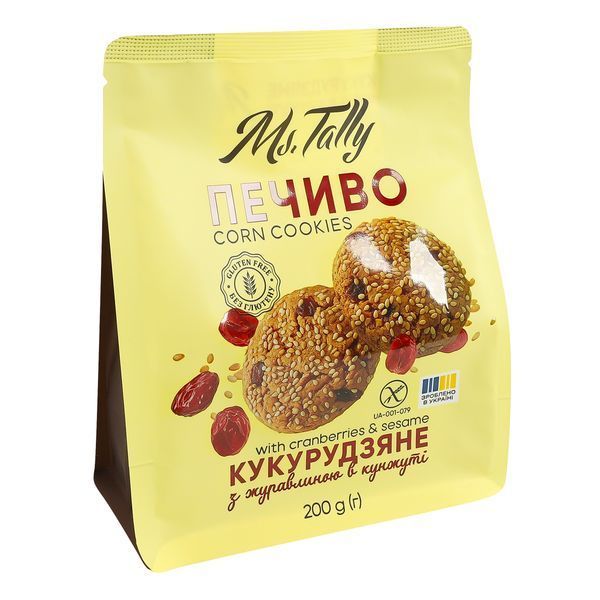 Печиво кукурудзяне з цукром 200г 4820216951226 фото